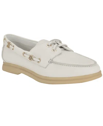 GUESS WOMEN'S YOMAYA CHARMS BOAT SHOE LOAFERS