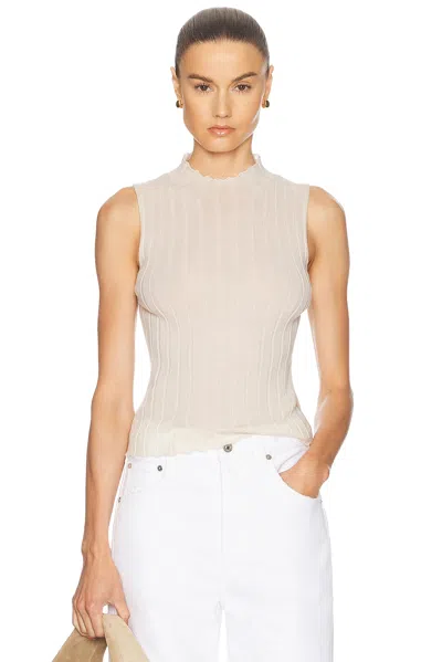 GUEST IN RESIDENCE RIB MOCKNECK SHELL