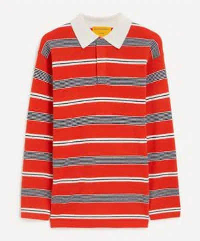 GUEST IN RESIDENCE GUEST IN RESIDENCE WOMEN'S CASHMERE CHERRY COMBO STRIPED RUGBY SHIRT
