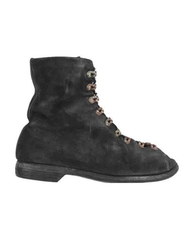 GUIDI LACED BOOTS