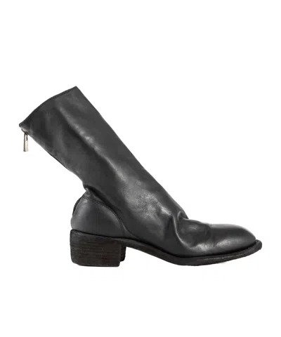 GUIDI ROUND-HEAD SHORT BOOTS