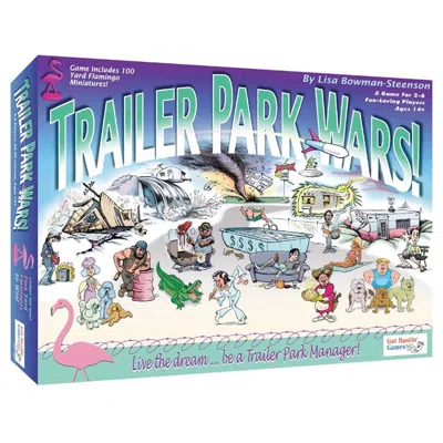 GUT BUSTIN' GAMES TRAILER PARK WARS HOT PINK FLAMINGOS BOARD GAMES