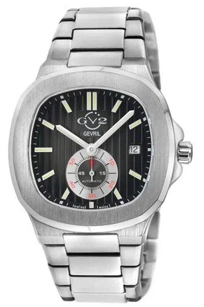 GV2 GV2 BY GEVRIL MEN'S 18301B POTENTE SWISS AUTOMATIC ETA 2895 DATE LUMINOUS WATCH