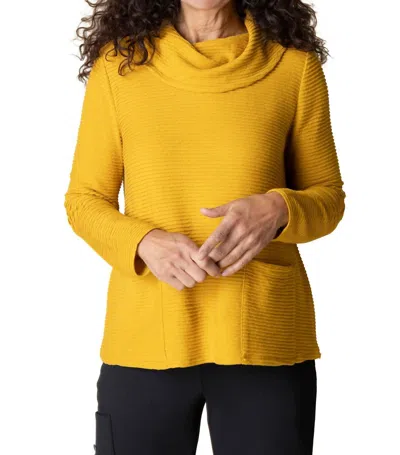 HABITAT RIPPLE EFFECT POCKET COWL IN HONEY