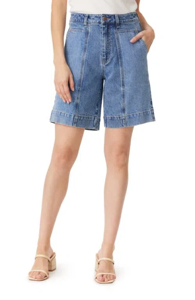HABITUAL HABITUAL PATCH POCKET DENIM GIRLFRIEND SHORTS