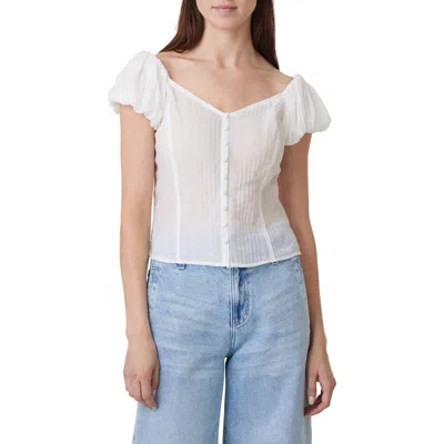 HABITUAL HABITUAL SEAMED BUTTON-UP TOP