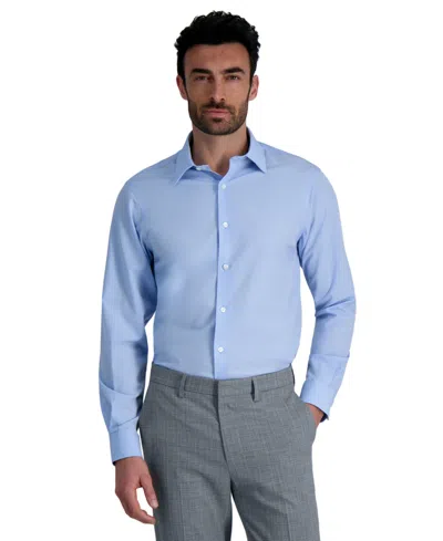 HAGGAR MEN'S CLASSIC-FIT SMART WASH DRESS SHIRT