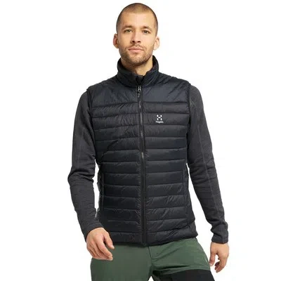 HAGLÖFS HAGLOFS MENS SPIRE MIMIC GILET BLACK SPORTS OUTDOORS FULL ZIP WARM WINDPROOF