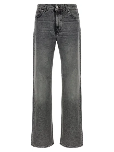 HAIKURE KOREA FLANEL GREY JEANS GRAY