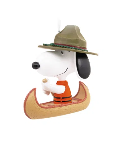 HALLMARK CHRISTMAS ORNAMENT PEANUTS SNOOPY IN CANOE