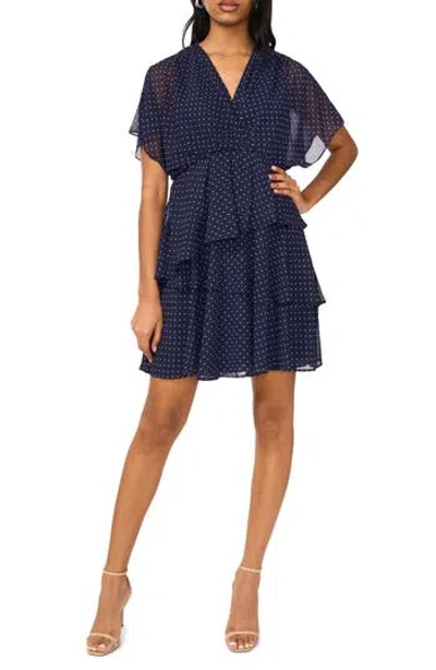 HALOGEN HALOGEN® DOLMAN SLEEVE TIERED DRESS