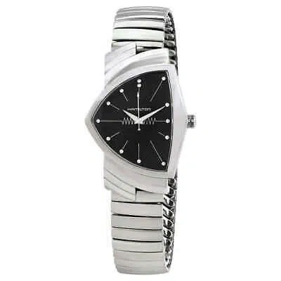 HAMILTON HAMILTON VENTURA L BLACK DIAL ASYMMETRIC MEN'S WATCH H24411232