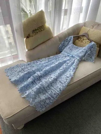 HANDMADE CUSTOM MADE TO ORDER WOMEN'S SQUARE NECK A-LINE LACE PARTY DRESS PLUS1X-10X L670