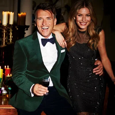 HANDMADE HERREN GRÜN SAMT MANTEL JACKE PROMI STIL WEDDING BRÄUTIGAM FREIZEIT PARTY BLAZER