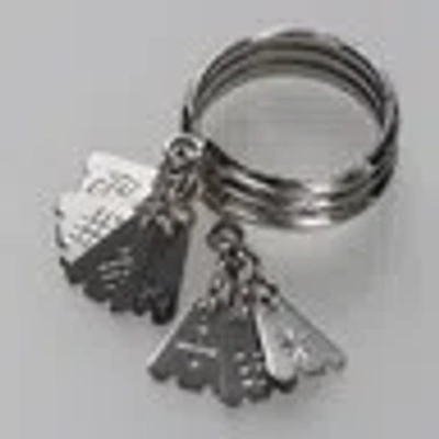 HANDMADE LATVIAN ETHNIC 14K WHITE GOLD 7 DAY RING FROM LATVIA