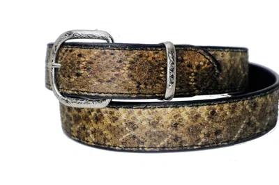 HANDMADE MENS LEATHER BELTS CUSTOM HANDMADE RATTLE SNAKE BELT WITH SILVER COLOR BUCKLE