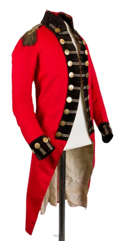 HANDMADE RED MAN WOOL HISTORICAL MILITARY COAT