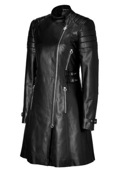 HANDMADE WOMEN'S & LADIES BLACK LEATHER DRESS REAL LAMBSKIN STYLISH PARTY&CLUB WEAR LD147
