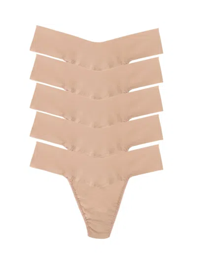 HANKY PANKY BREATHESOFT® NATURAL RISE THONG 5 PACK