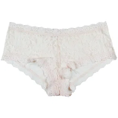 HANKY PANKY LACE BOY SHORT WHITE