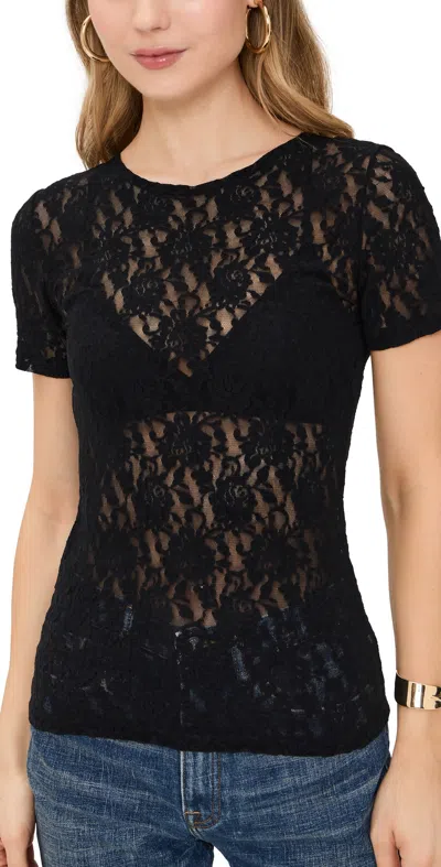 HANKY PANKY SHORT SLEEVE TOP BLACK