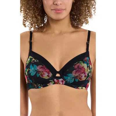 HANKY PANKY HANKY PANKY UNDERWIRE LINED MESH PLUNGE BRA