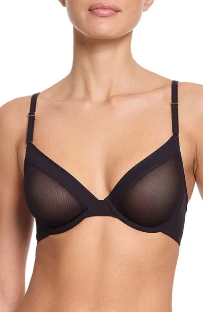 HANKY PANKY HANKY PANKY UNDERWIRE UNLINED MESH PLUNGE BRA