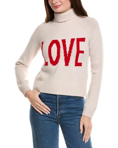 HANNAH ROSE LOVE TURTLENECK RAGLAN WOOL & CASHMERE-BLEND PULLOVER