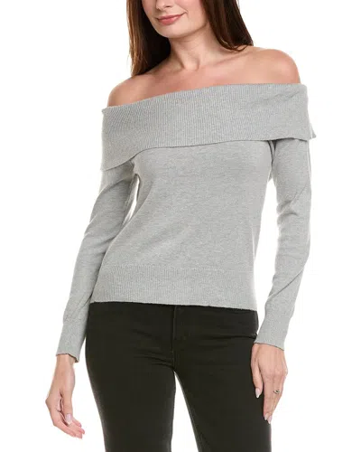 HANNAH ROSE OFF-THE-SHOULDER CASHMERE-BLEND PULLOVER