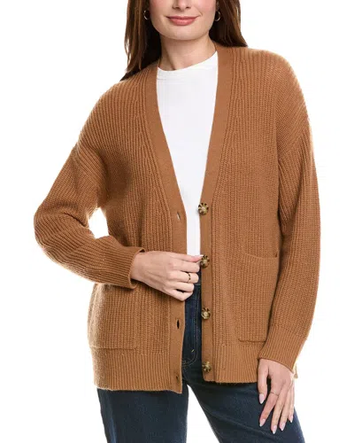 HANNAH ROSE SHAKER LONG WOOL & CASHMERE-BLEND CARDIGAN
