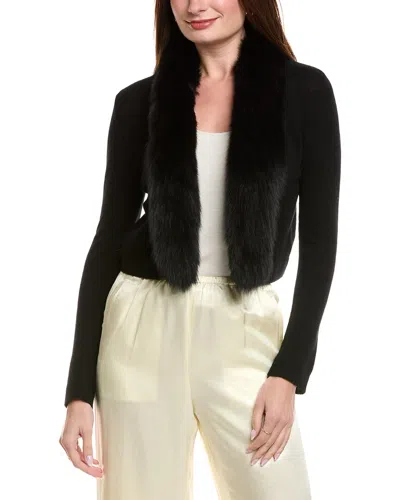 HANNAH ROSE SHRUNKEN WOOL & CASHMERE-BLEND CARDIGAN