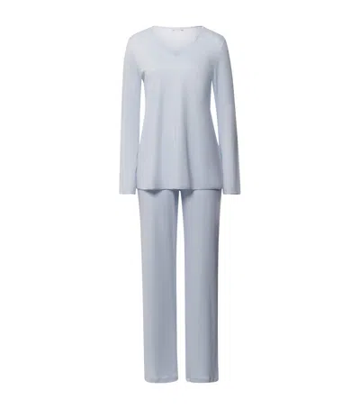 HANRO COTTON LONG-SLEEVE PYJAMA SET