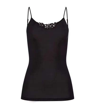 HANRO MERINO WOOL-SILK SPAGHETTI TOP