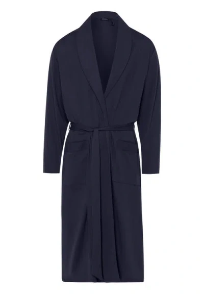 HANRO HANRO NIGHT AND DAY COTTON SHAWL COLLAR ROBE