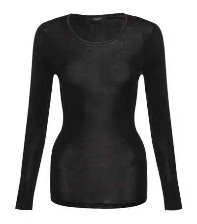 HANRO HANRO PURE SILK LONG-SLEEVED TOP