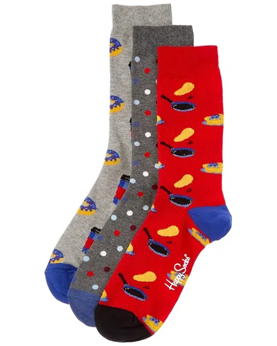 HAPPY SOCKS HAPPY SOCKS 3-PACK DONUT SOCK