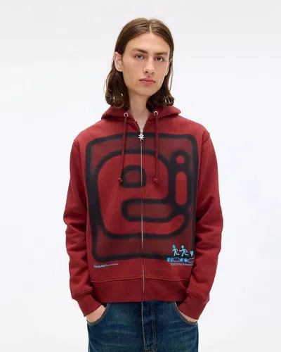 HAPPY99 X HEAVEN BY MARC JACOBS EMERGENCY INTERCOM HOODIE SIZE XL