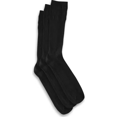 HARBOR BAY BY DXL HARBOR BAY BY DXL 3-PK NON-ELASTIC CREW SOCKS