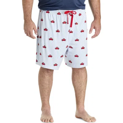 HARBOR BAY BY DXL HARBOR BAY BY DXL BIG & TALL CRAB PRINTED LOUNGE SHORTS