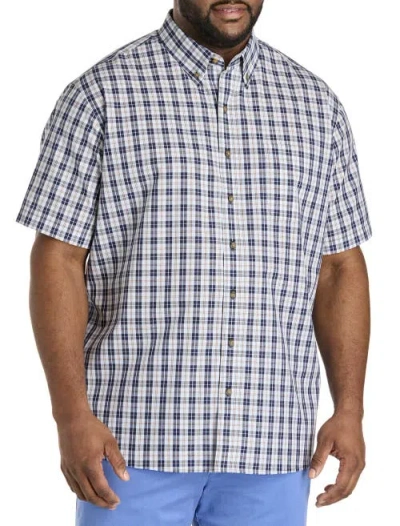 HARBOR BAY BY DXL HARBOR BAY BY DXL BIG & TALL EASY-CARE MULTI PLAID SPORT SHIRT