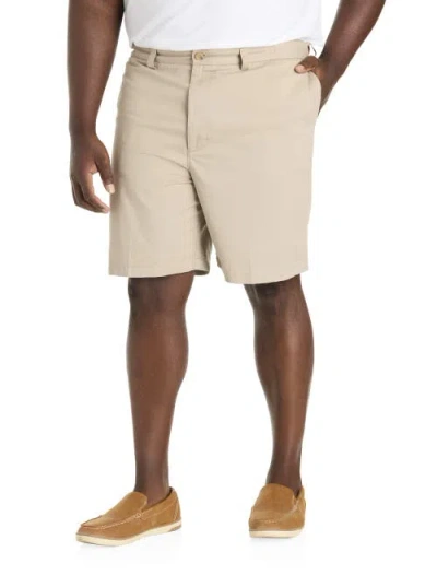 HARBOR BAY BY DXL HARBOR BAY BY DXL BIG & TALL WAIST-RELAXER COTTON SHORTS