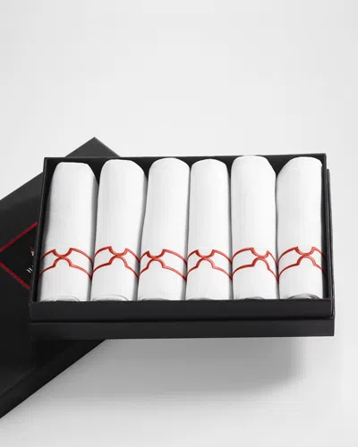 HAREMLIQUE ISTANBUL TOPKAPI LINEN GUEST TOWELS, SET OF 6