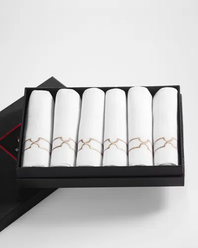 HAREMLIQUE ISTANBUL TOPKAPI LINEN GUEST TOWELS, SET OF 6