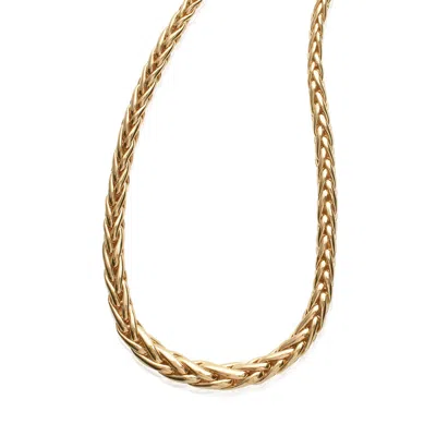 HARFI WOMEN'S INTERWOVEN MAJESTY GOLD PLATED BOLD STATEMENT NECKLACE LUXE