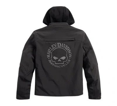 HARLEY-DAVIDSON HARLEY-DAVIDSON REFLECTIVE SKULL 3-IN-1 SOFT SHELL RIDING JACKE GR. L HERREN