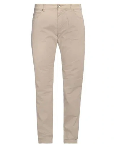 HARMONT & BLAINE HARMONT & BLAINE MAN PANTS BEIGE SIZE 42 COTTON, ELASTANE