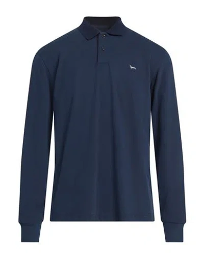 HARMONT & BLAINE HARMONT & BLAINE MAN POLO SHIRT NAVY SIZE L COTTON