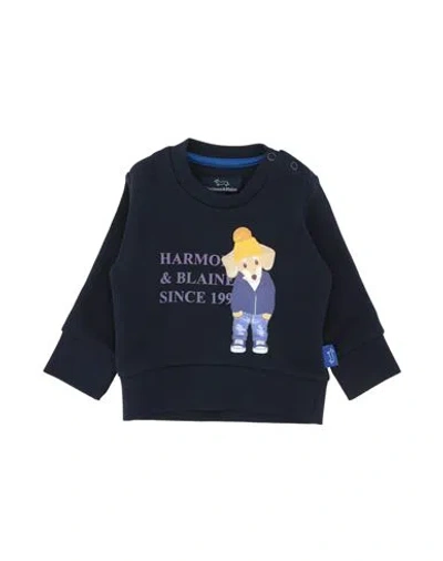 HARMONT & BLAINE HARMONT & BLAINE NEWBORN GIRL SWEATSHIRT MIDNIGHT BLUE SIZE 3 COTTON