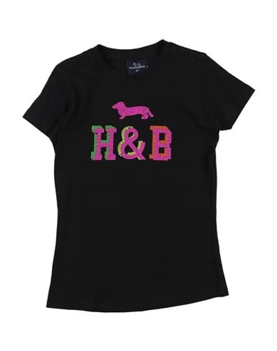 HARMONT & BLAINE HARMONT & BLAINE TODDLER GIRL T-SHIRT BLACK SIZE 6 COTTON