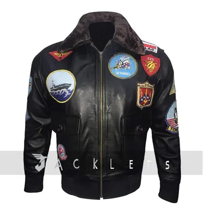 HARRINGTON HERREN SCHWARZ LEDERJACKE TOM CRUISE TOP GUN PETE MAVERICKS BOMBER FLUG
